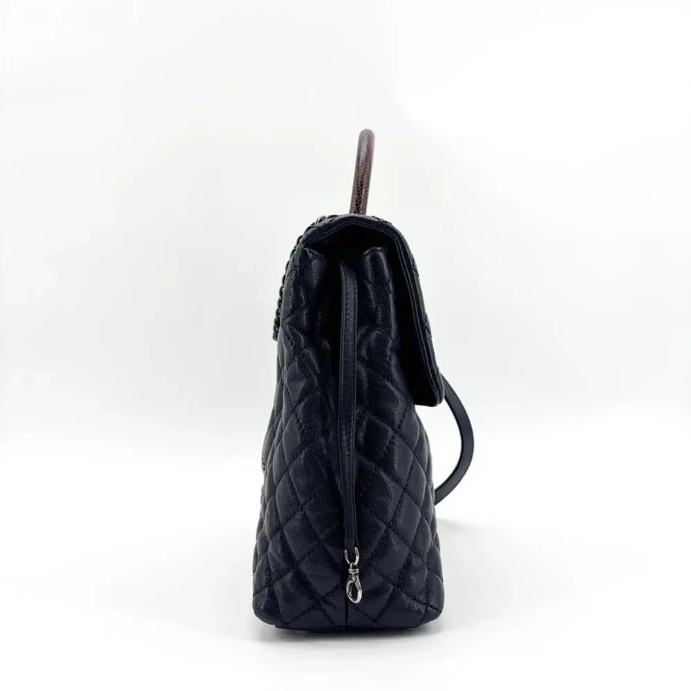 CHANEL leather drop